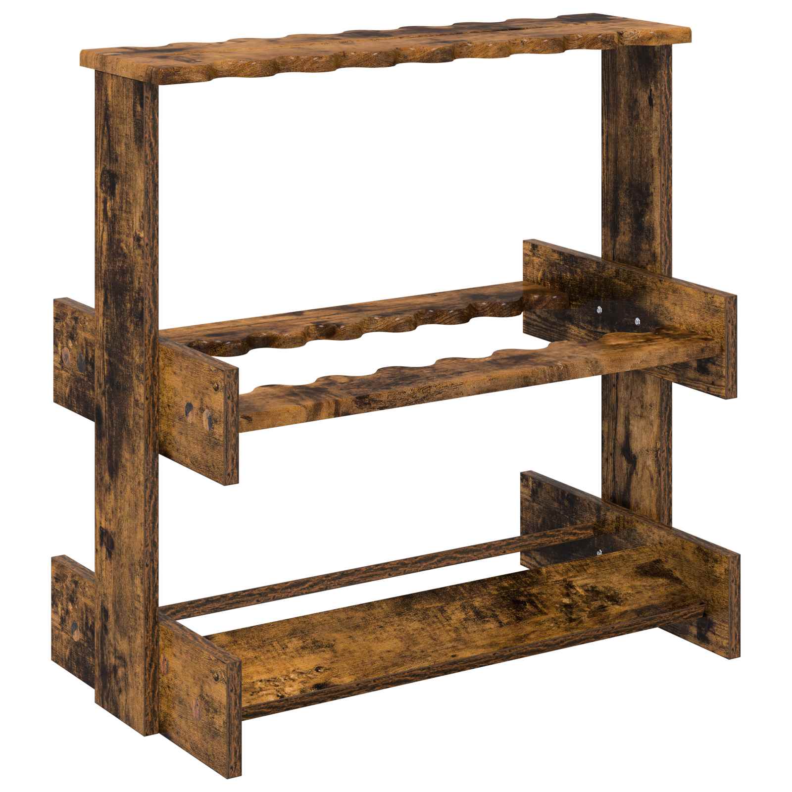 Billardqueue-Ständer Holzwerkstoff 60 x 35 x 60 cm Weiß