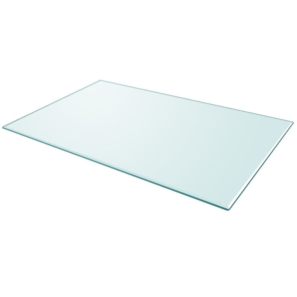 Tischplatte aus gehärtetem Glas quadratisch 700x700 mm