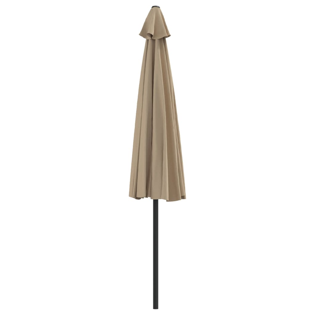 Balkon-Sonnenschirm Alu-Mast Bordeauxrot 270x144x222cm Halbrund