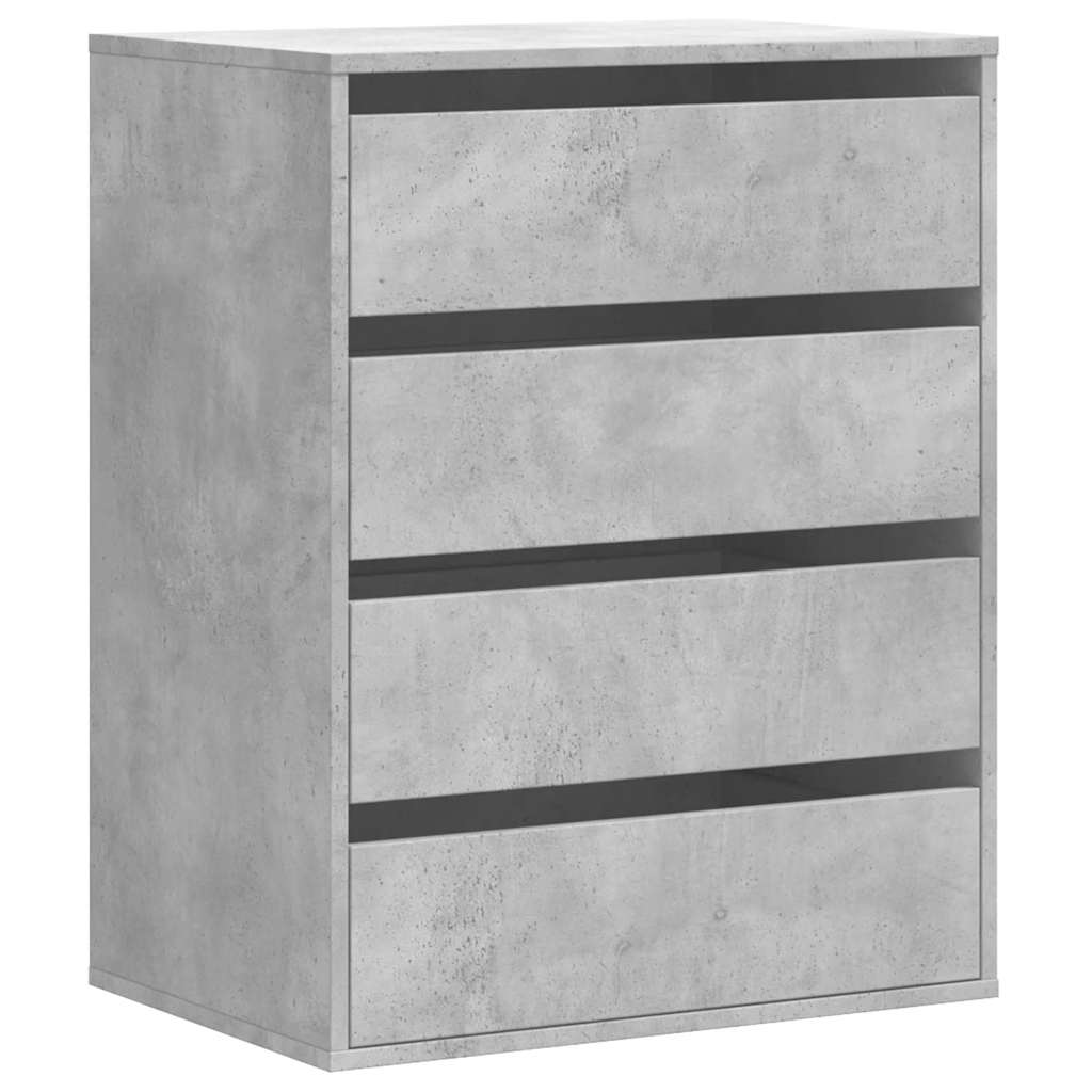 Schubladenschrank Schwarz Eichen-Optik 41 x 40 x 58 cm