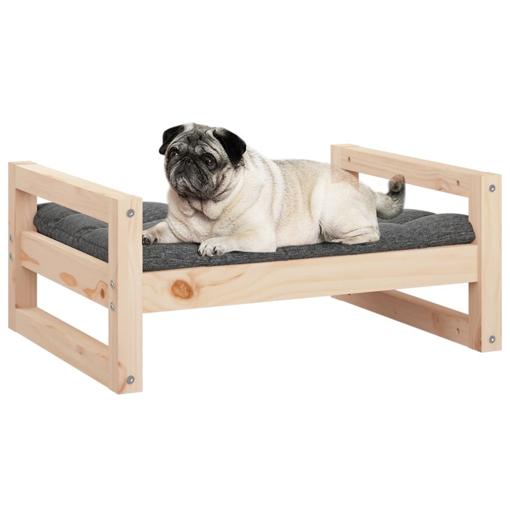 Hundebett 55,5x45,5x28 cm Massivholz Kiefer