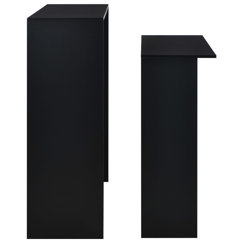 Bartisch mit 2 Tischplatten Weiß 130x40x120 cm