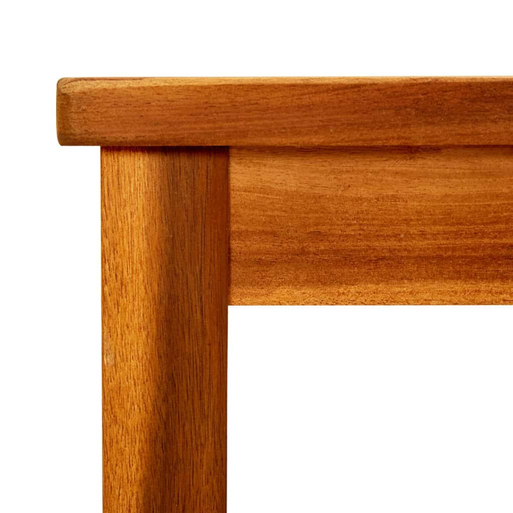 Couchtisch Helles Akazienholz 45 x 45 x 36 cm Massivholz Akazie
