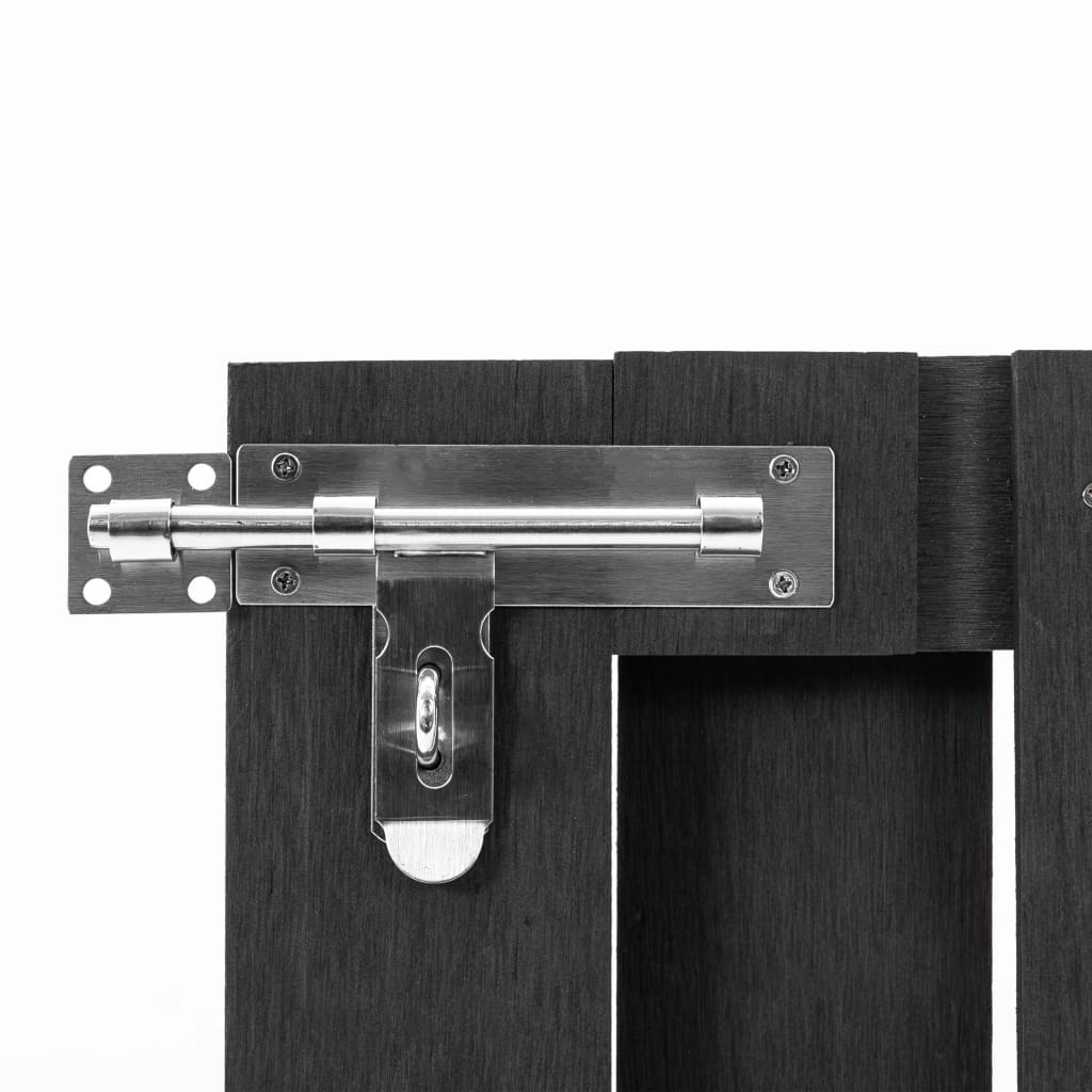 Gartentor WPC 100x112 cm Grau