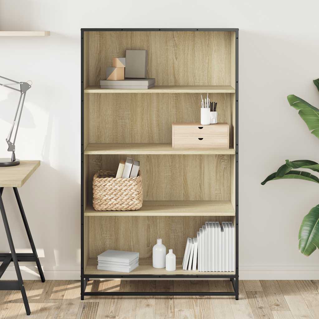Bücherregal Schwarz 60x35x139 cm Holzwerkstoff
