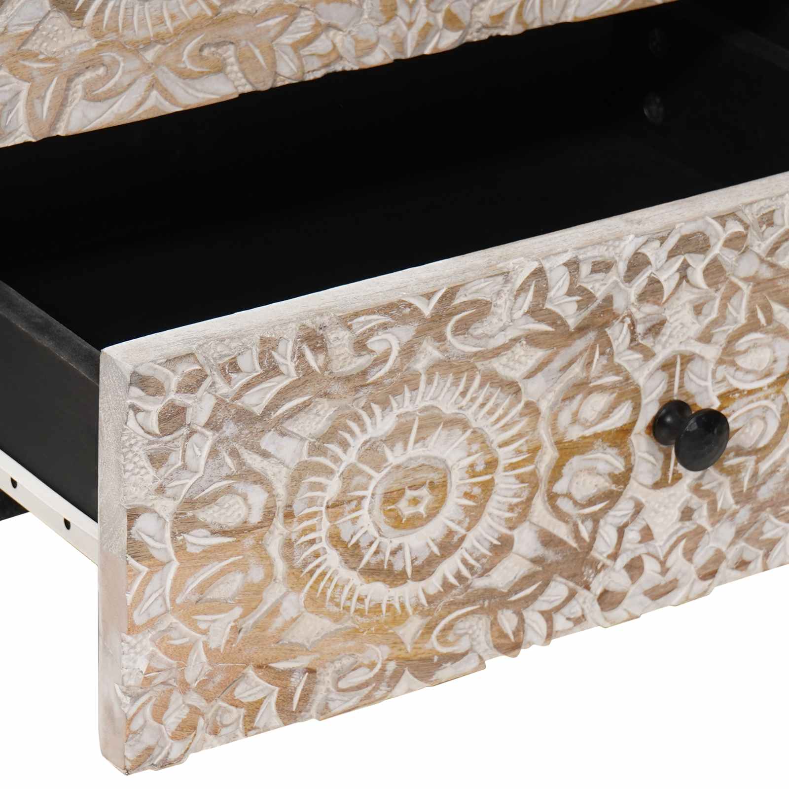 Bettkasten Braun 50 x 33 x 60 cm Massivholz Mango