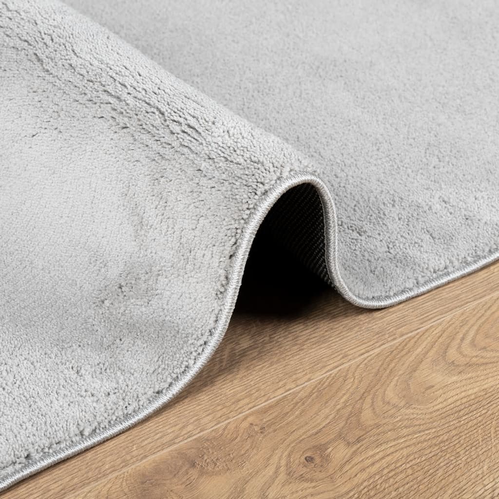 Teppich OVIEDO Kurzflor Anthrazit 120x120 cm