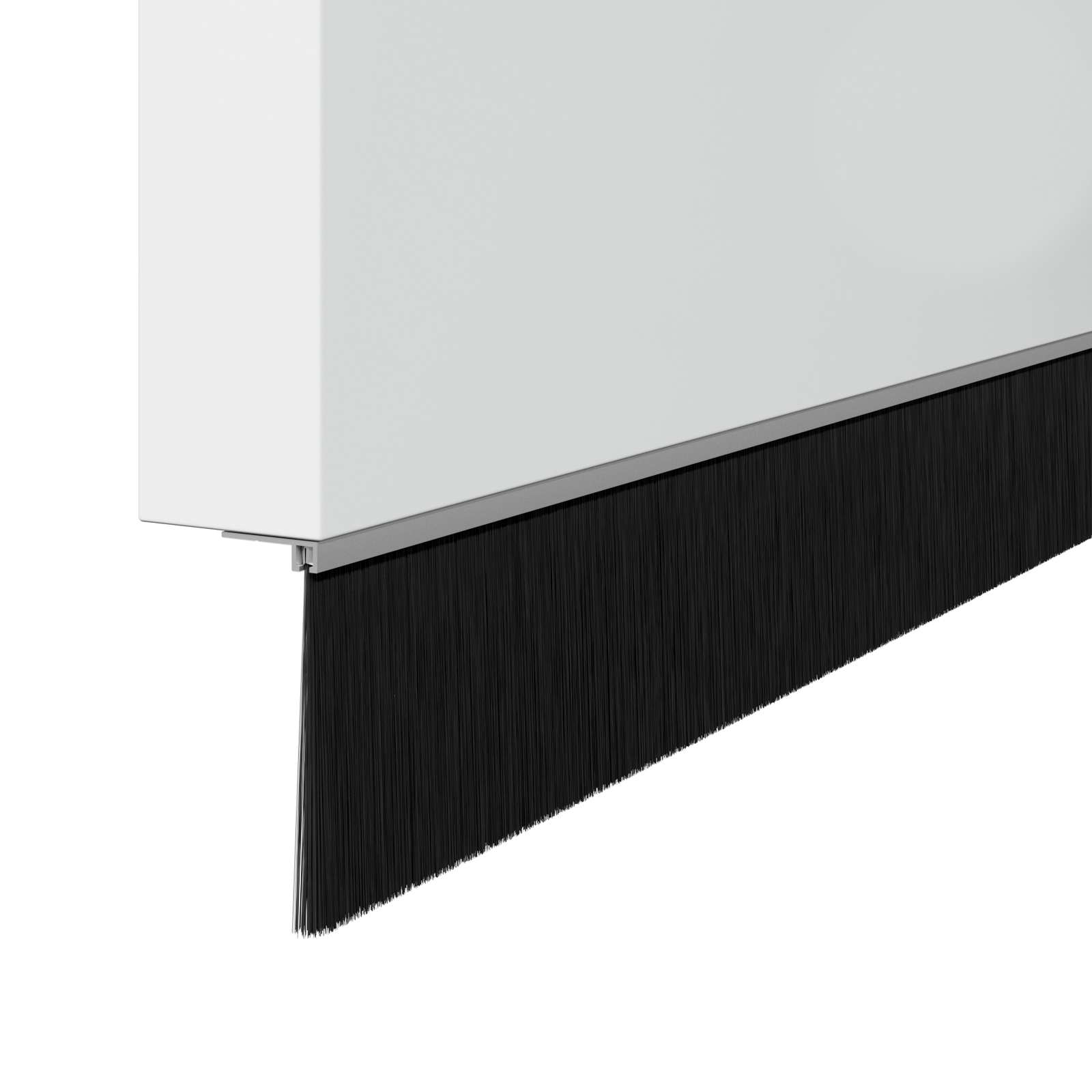 Aufsteck Türbürstendichtungen 2 pcs Braun 100 cm