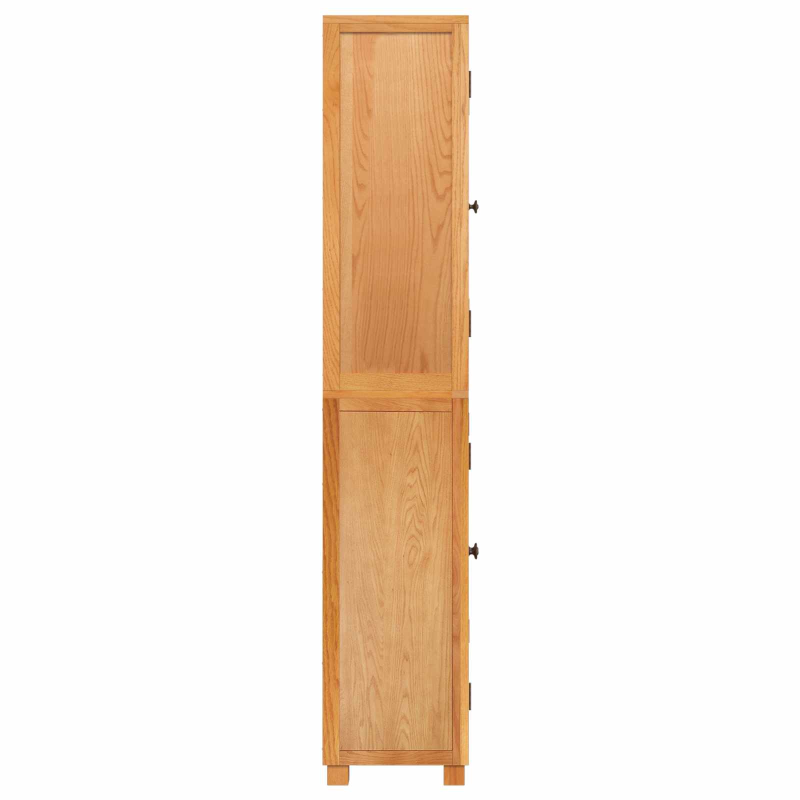 Aufbewahrungsmöbel-Set mit Regal 2 Stk. Natur 80 x 35 x 185 cm