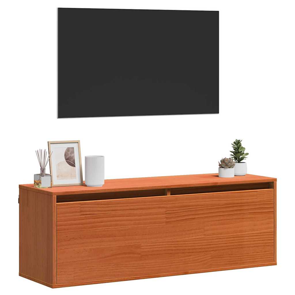 Wandschrank 100x30x35 cm Massivholz Kiefer