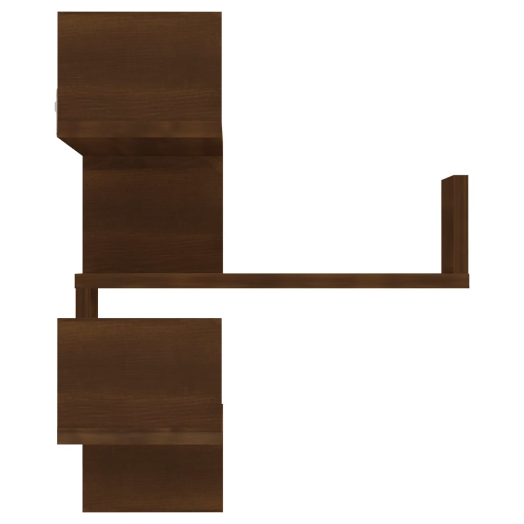 Wand-Eckregal Weiß 40x40x50 cm Holzwerkstoff