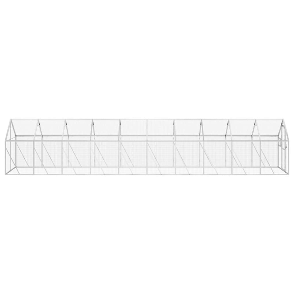 Voliere Anthrazit 179x100x185 cm Aluminium
