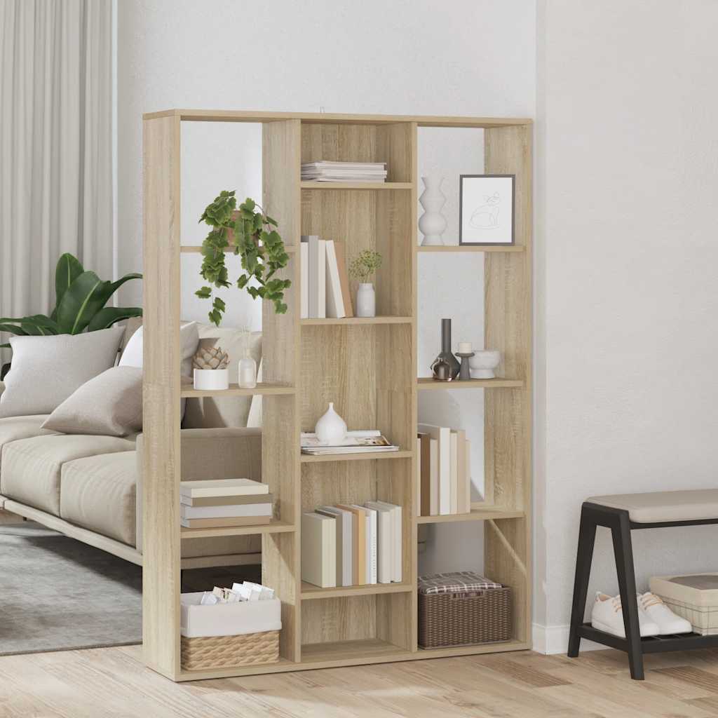 Raumteiler/Bücherregal Weiß 100x24x140 cm Holzwerkstoff