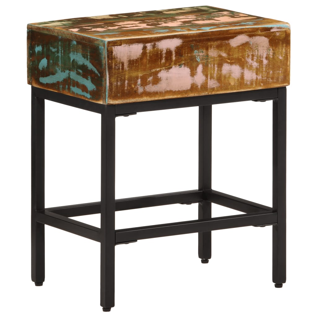 Beistelltisch 40x30x50 cm Raues Mango-Massivholz