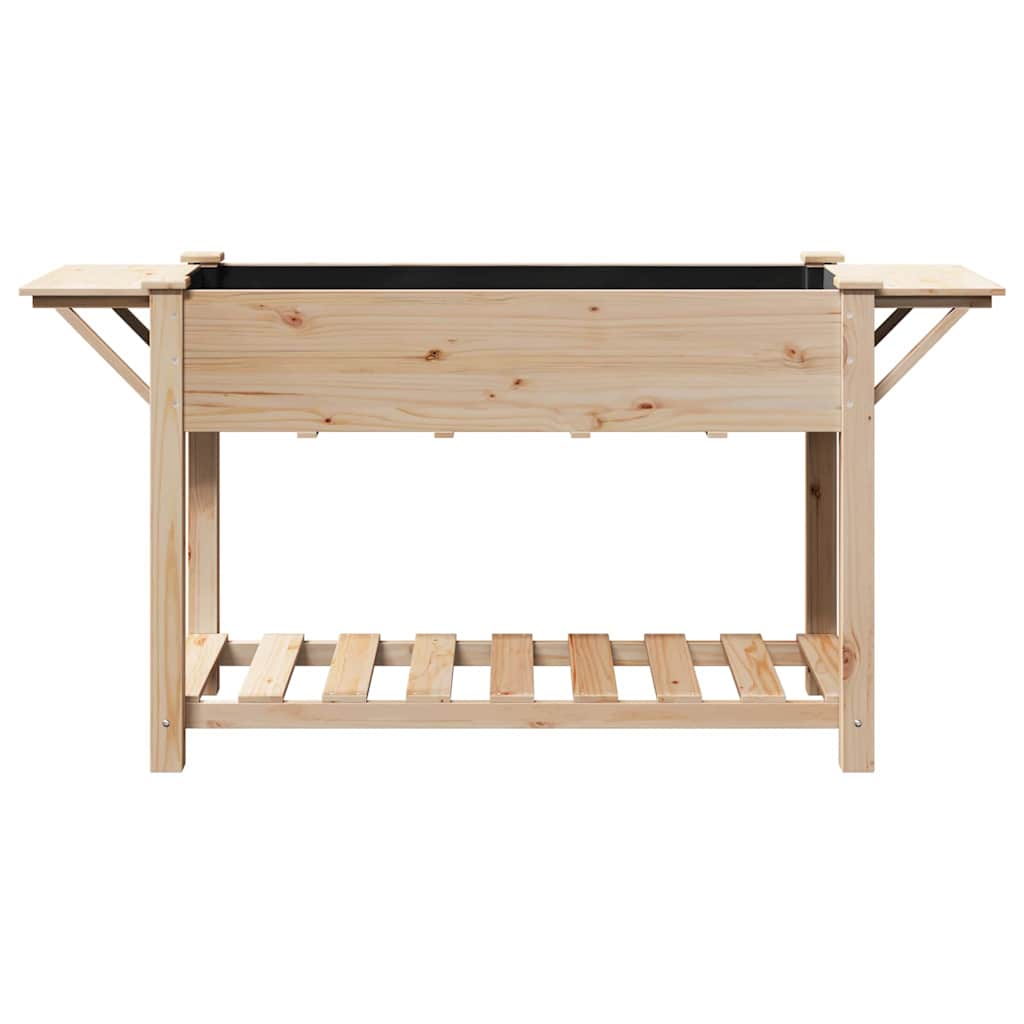 Garten-Pflanzgefäß mit Regal Beige 111 x 37 x 76,5 cm