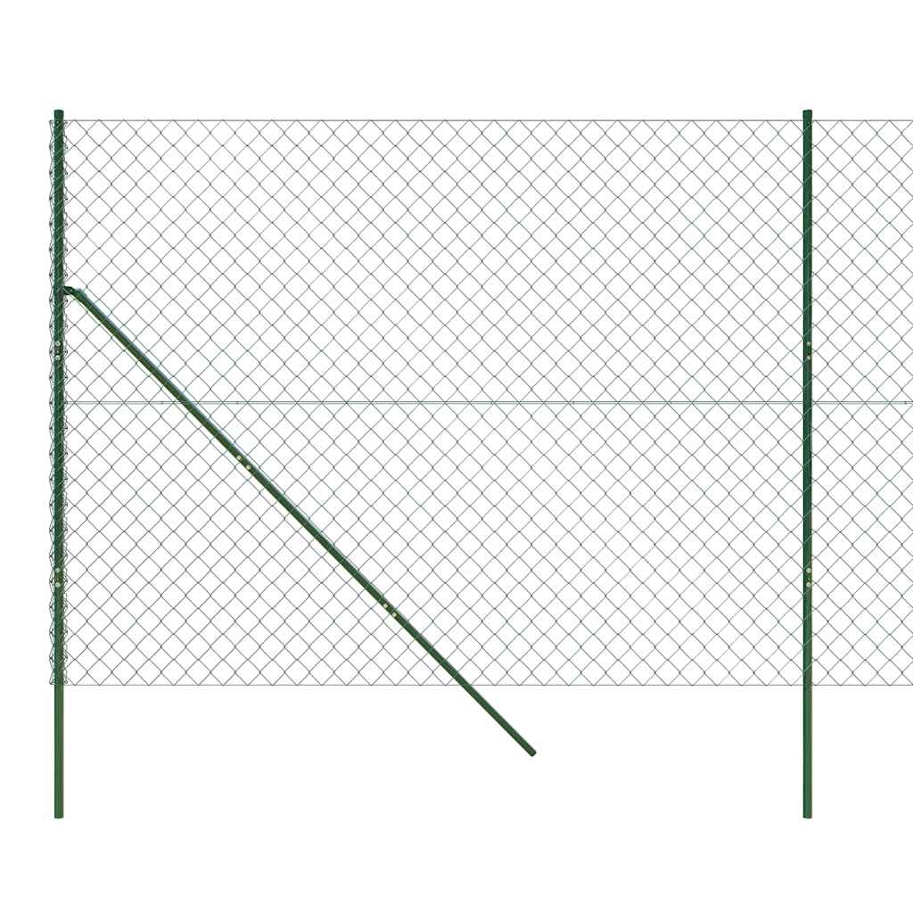 Maschendrahtzaun Grün 0,8x10 m