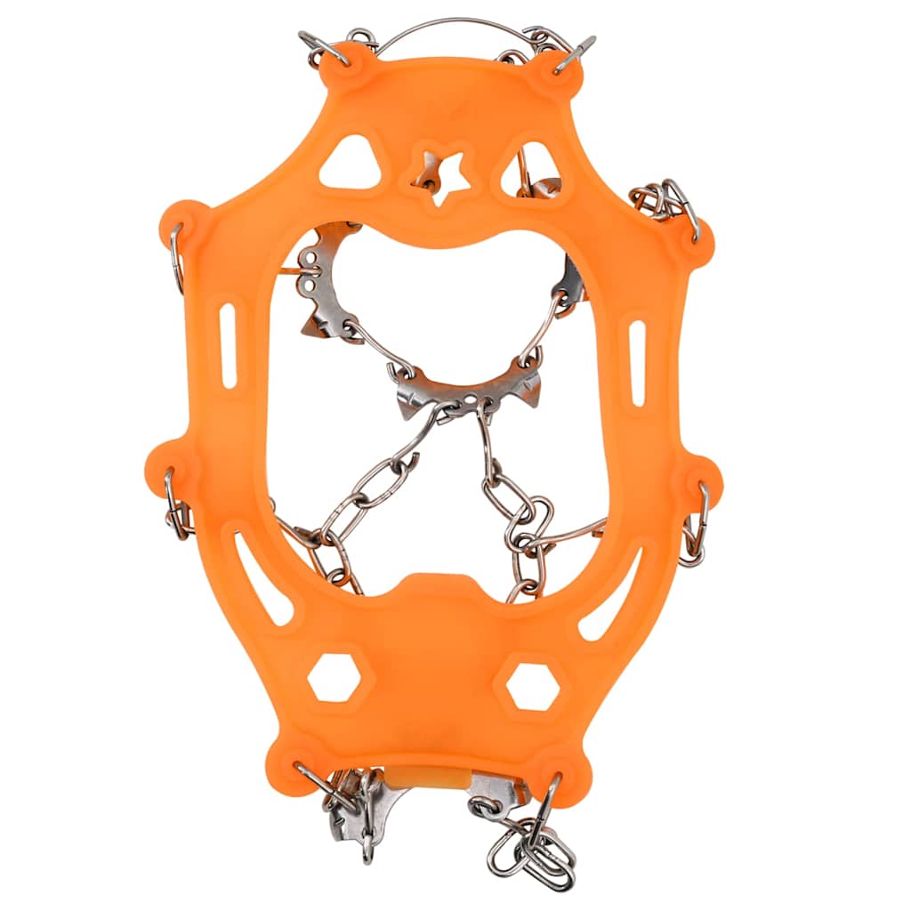 Eiskrallen für Schuhe mit 10 Spikes Orange S