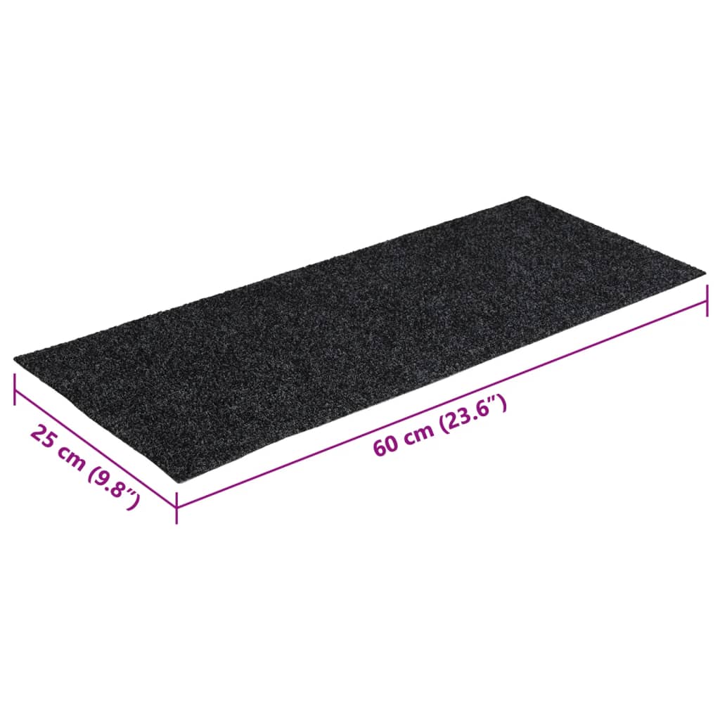 Stufenmatten Selbstklebend 15 Stk. 60x25 cm Hellbraun Rechteckig