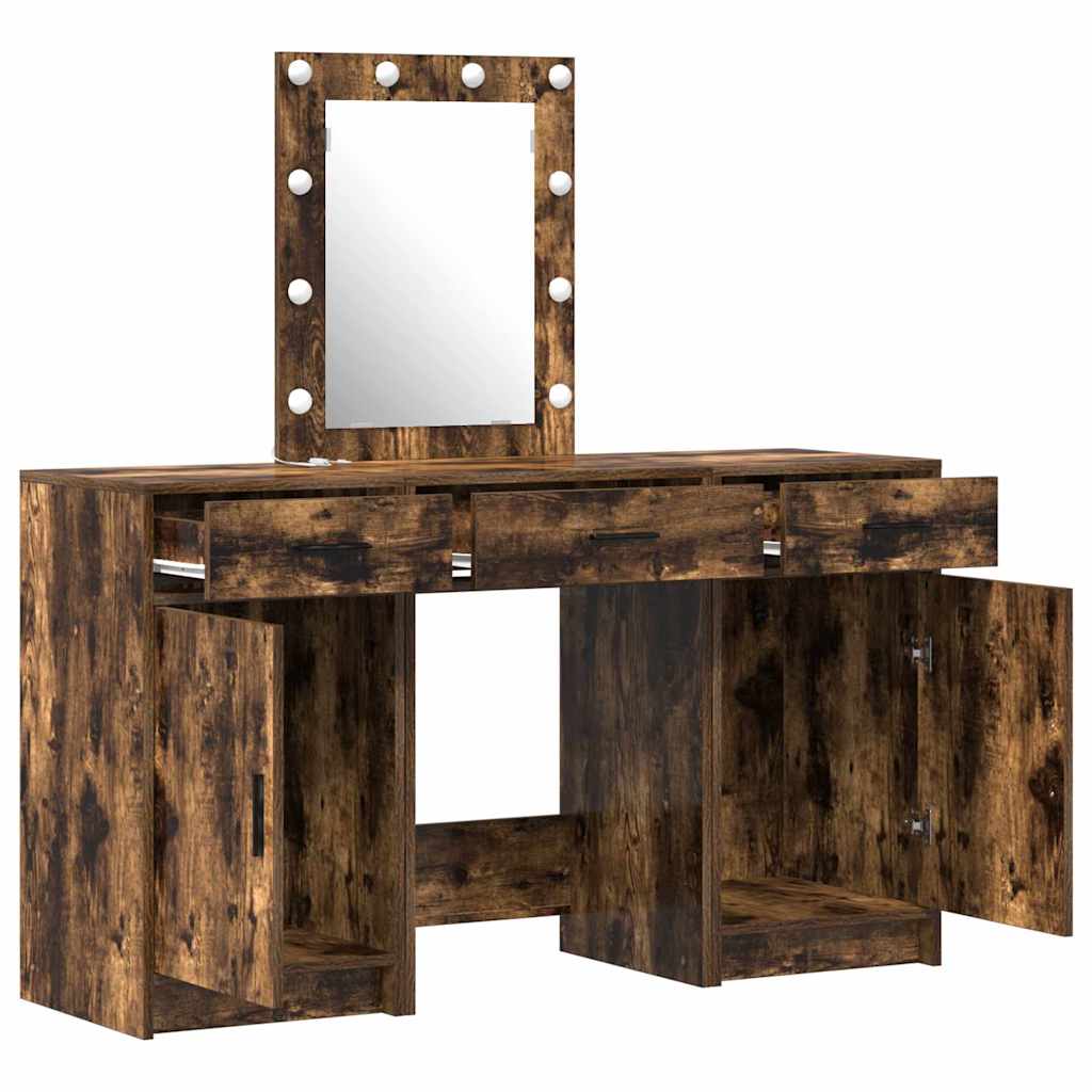 Schminktisch mit Schubladen Weiß 50 x 41 x 135 cm Holzwerkstoff