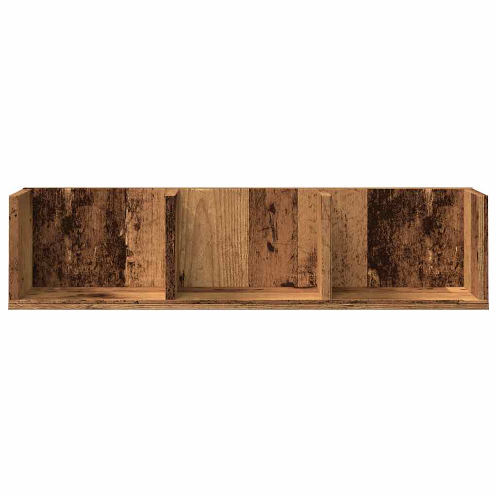 CD-Wandregal Weiß 75x18x18 cm Holzwerkstoff