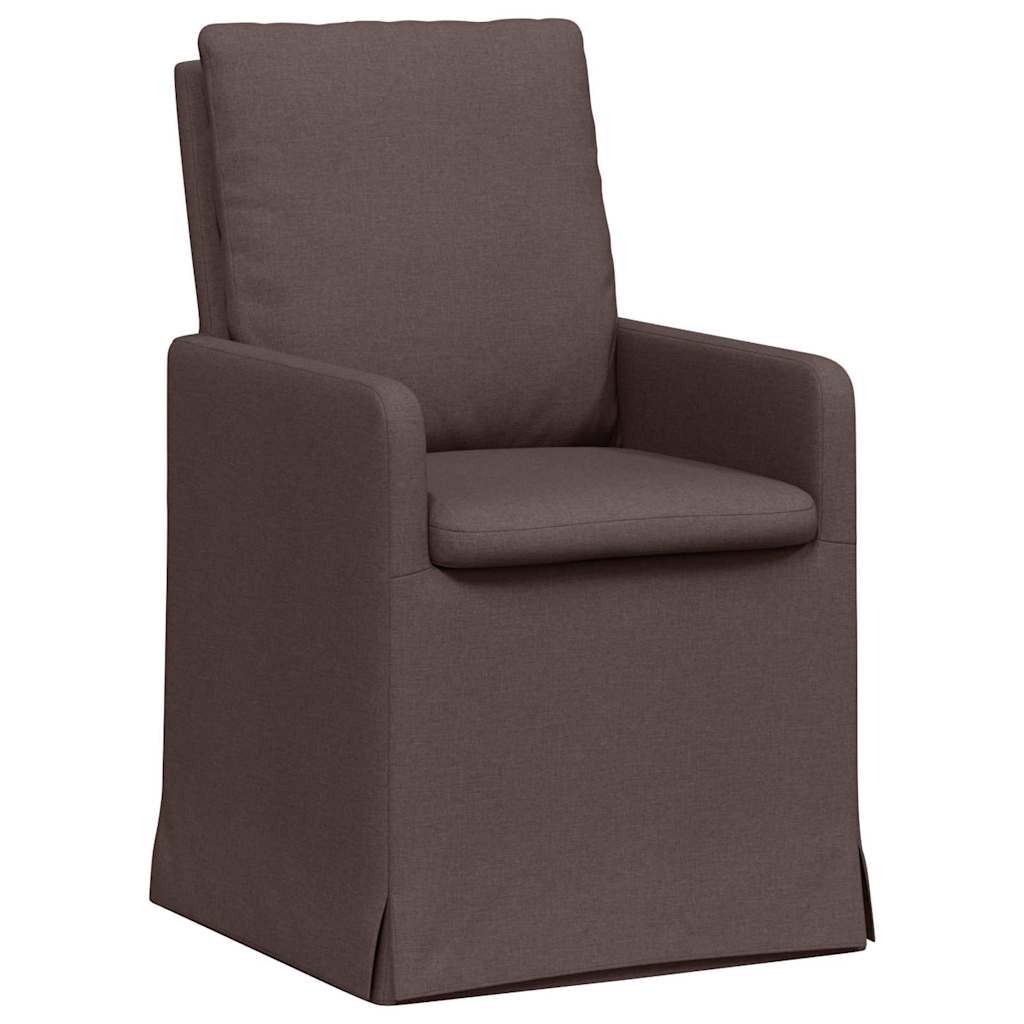 Esszimmerstühle 2 pcs Hellgrau 57 x 67 x 98 cm Stoff