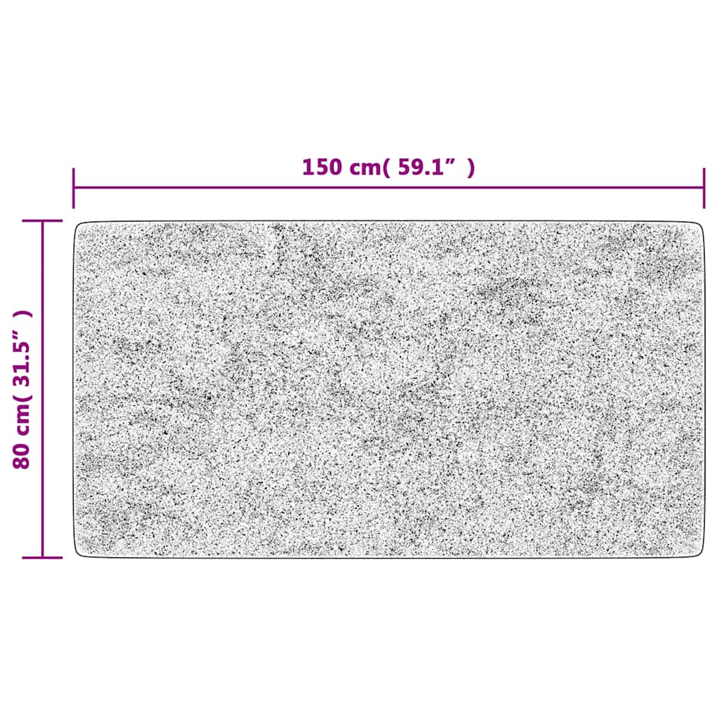 Teppich Waschbar Mehrfarbig 160x230 cm