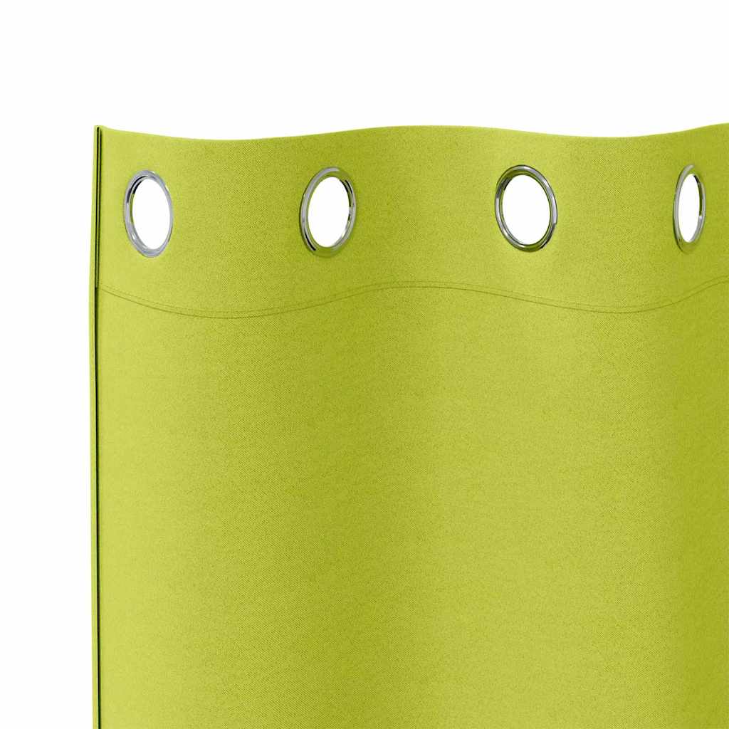 Verdunkelungs-Vorhänge mit Ringen 2 pcs Beige 140 x 140 cm