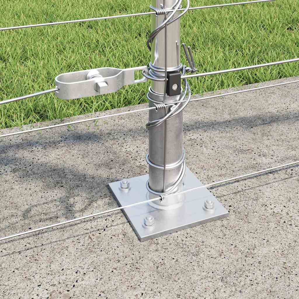Ground Fix Geschweißter Drahtzaun 25 x 0,8 m Silber Netz