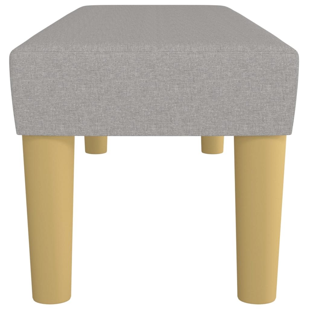 Sitzbank Hellgrau 70x30x30 cm Stoff