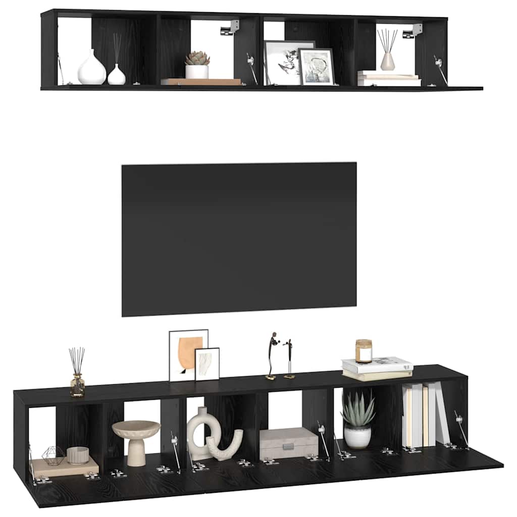 5-tlg. TV-Schrank-Set Weiß Holzwerkstoff
