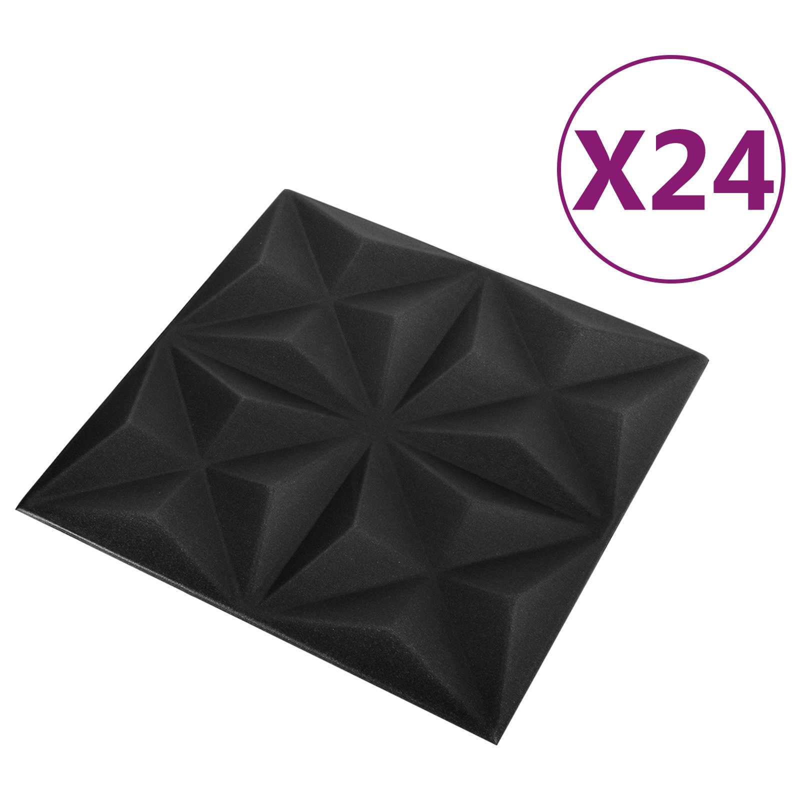 Wandpaneele 12 pcs Diamant Weiß 50 x 50 cm XPS Schaum