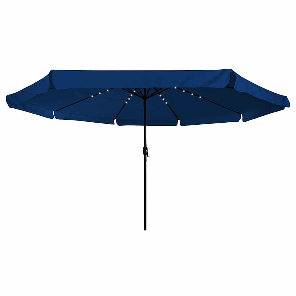 Garten-Sonnenschirm Sand und Anthrazit 395 x 395 x 245 cm