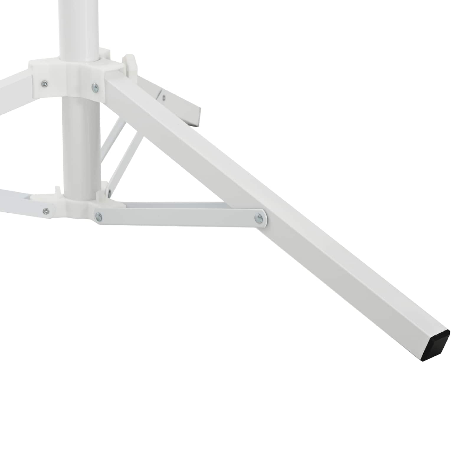 Sonnenschirmständer Weiß Stahl für 25-32 mm Mast