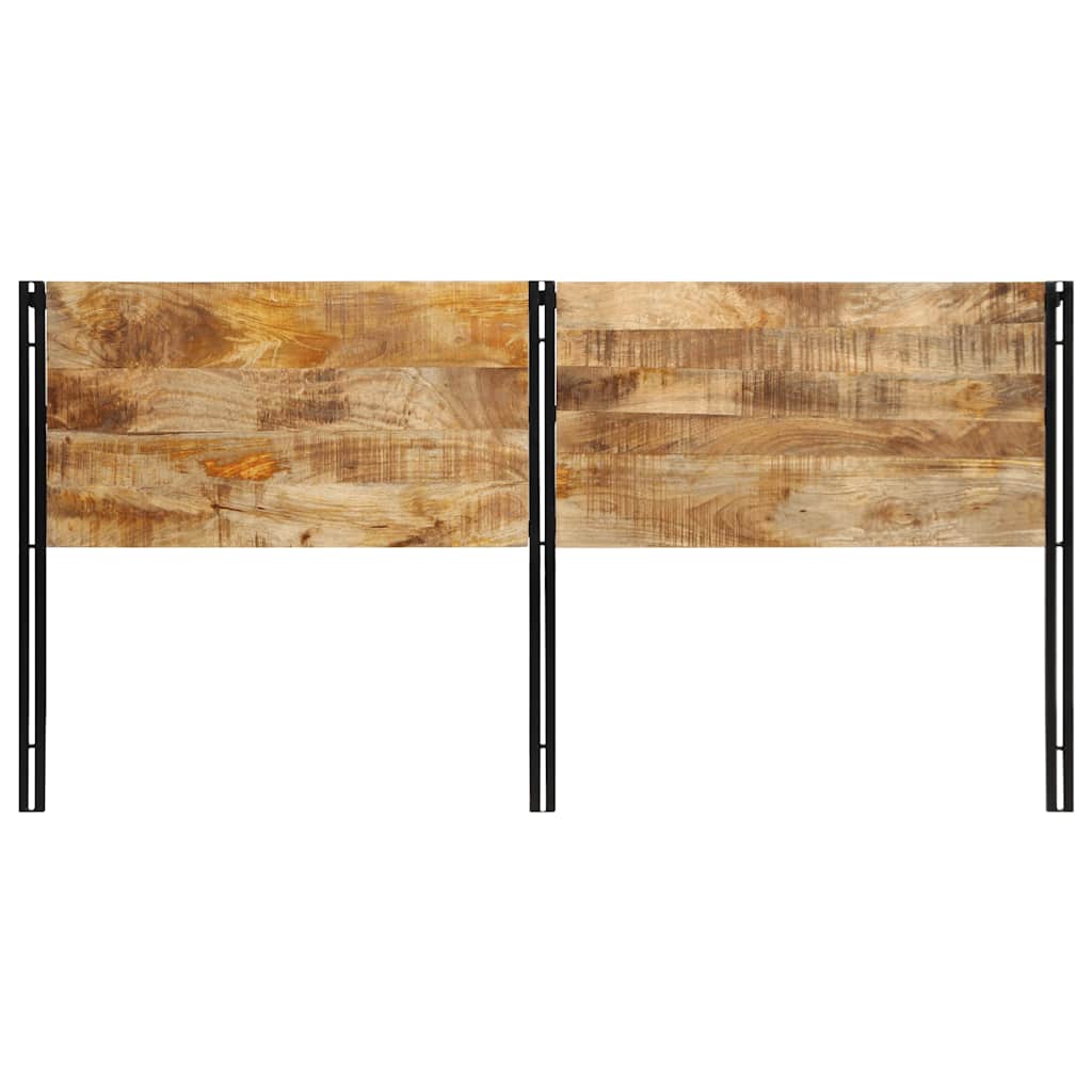 Kopfteil 100 cm Massivholz Mango und Eisen