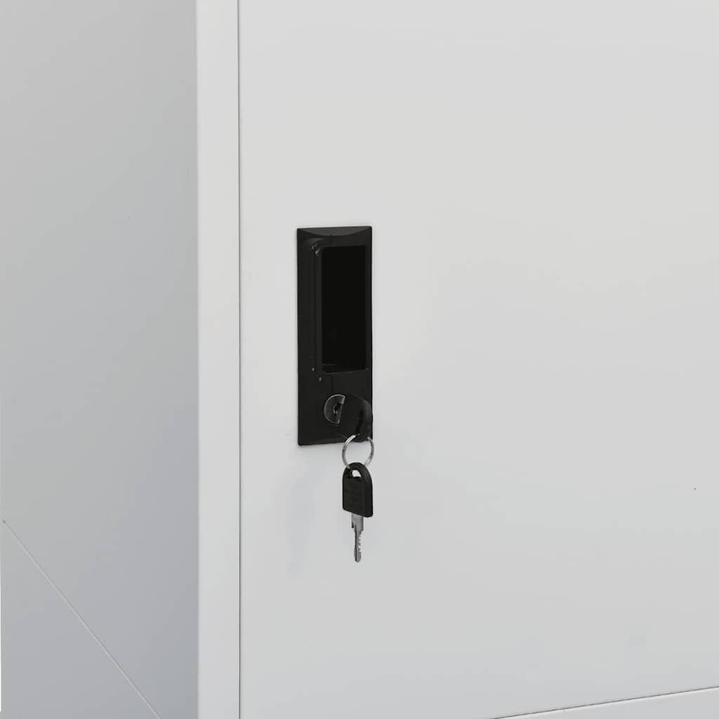 Kleiderschrank Weiß 80x50x180 cm Stahl