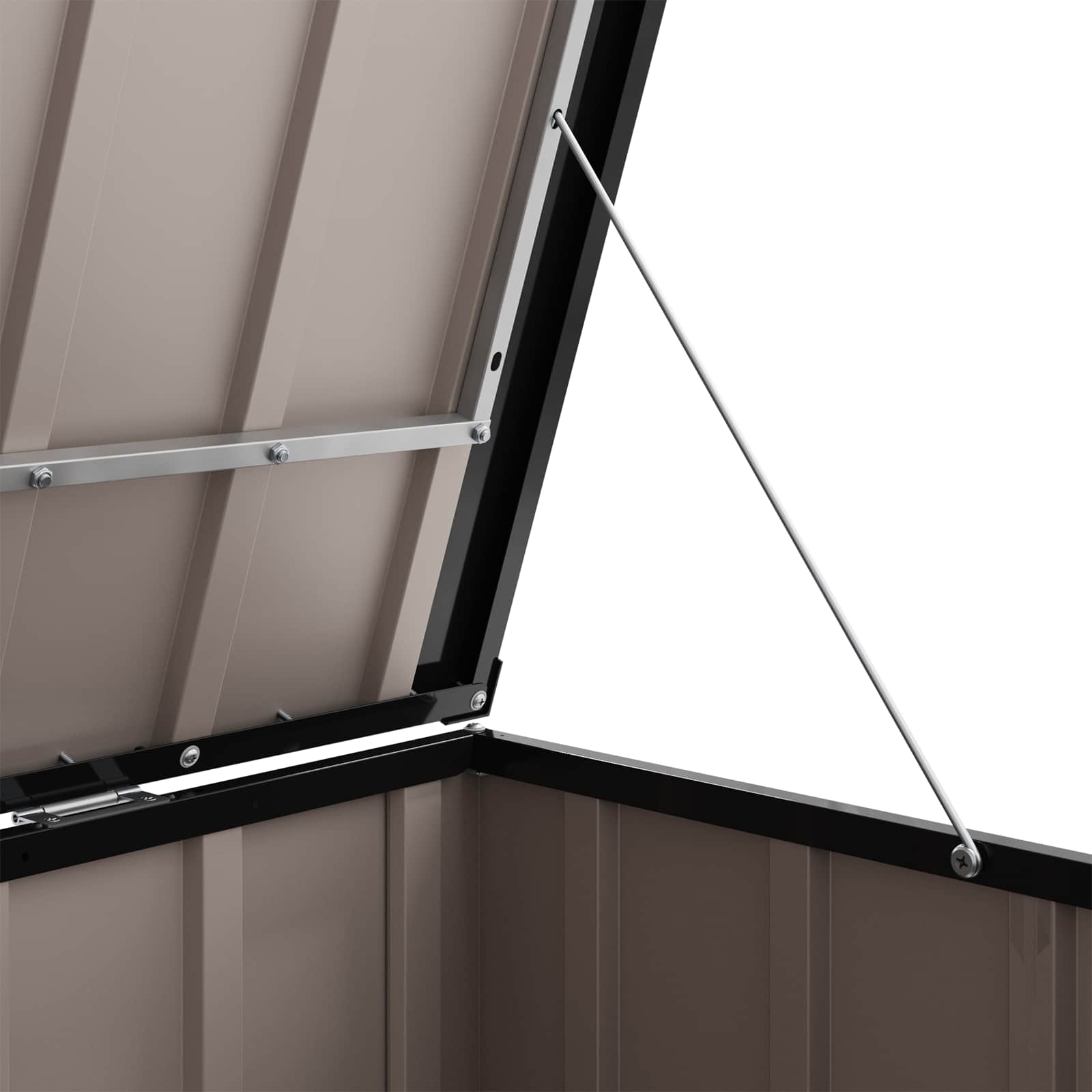 Gartenlagerbox Schwarz 151,5 x 82 x 110,5 cm Stahl