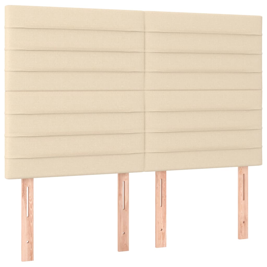 Kopfteil Hellgrau 80x5x118/128 cm Stoff