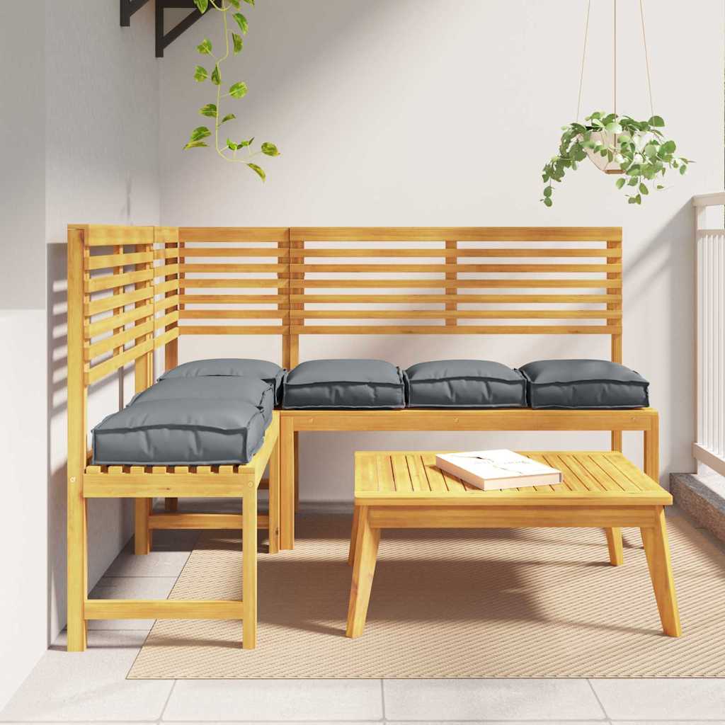 Kissen 2 pcs Anthrazit 40 x 40 x 8 cm Oxford-Stoff