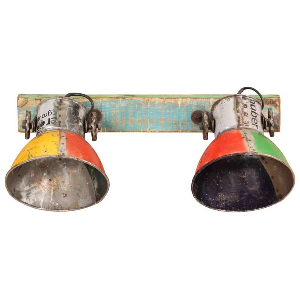 Wandlampe Industriestil Silbern 45x25 cm E27