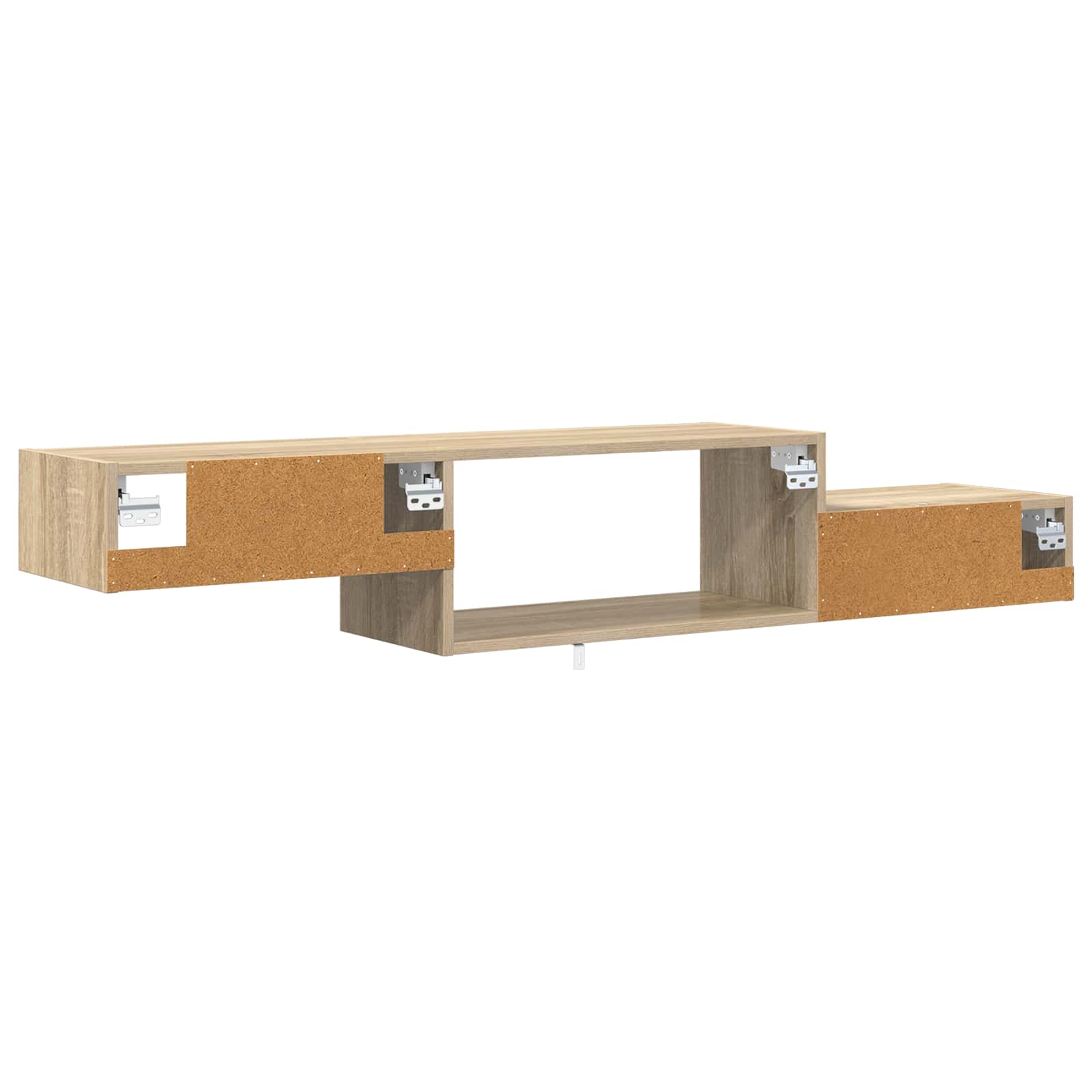 Wandmontierter TV-Schrank Wandhalterung Weiß 150 x 28 x 26 cm