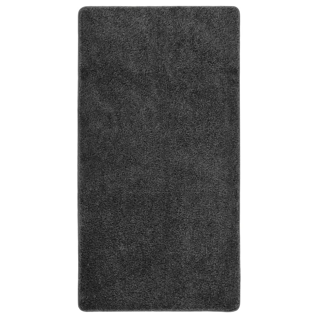 Anti-Rutsch Shaggy Teppich Dunkelgrau 200 x 200 cm PP