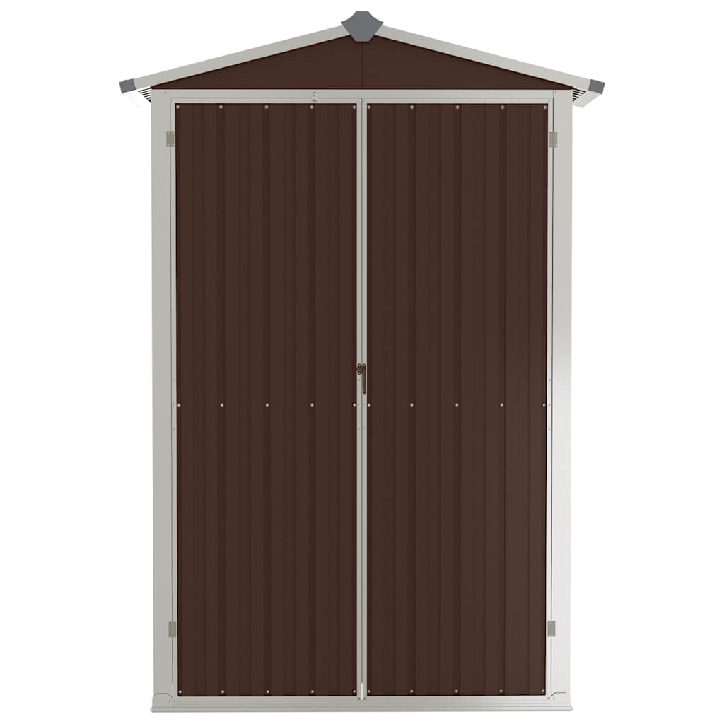 Gerätehaus Grün 116x45x175 cm Verzinkter Stahl
