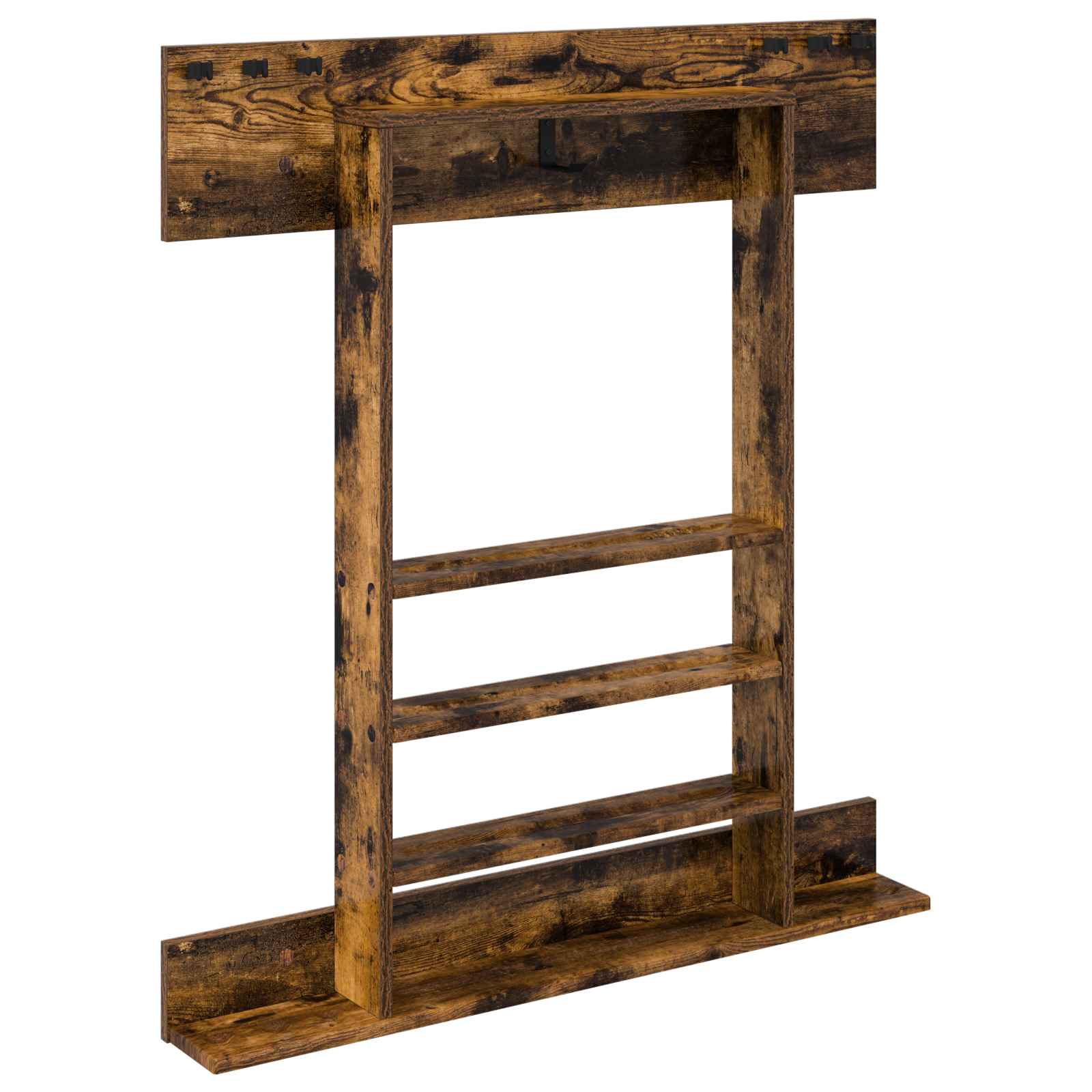 Billardqueue-Ständer Holzwerkstoff 93 x 12 x 103 cm Weiß