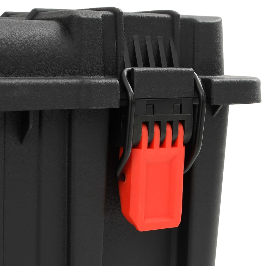 Koffer für Flugreise Tragbar Schwarz 56,5x34x16 cm PP