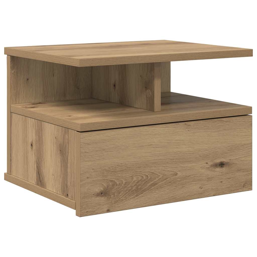 Hängender Nachttisch Weiß 40x31x27 cm Holzwerkstoff
