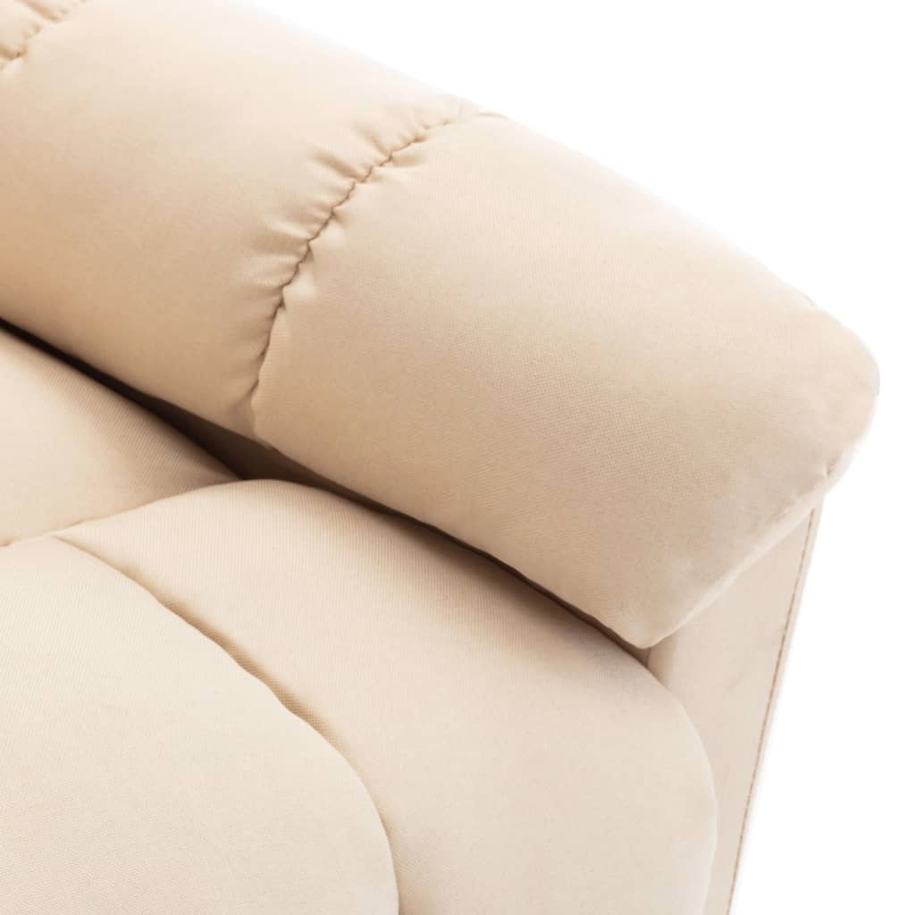 Massagesessel Hellgrau Stoff