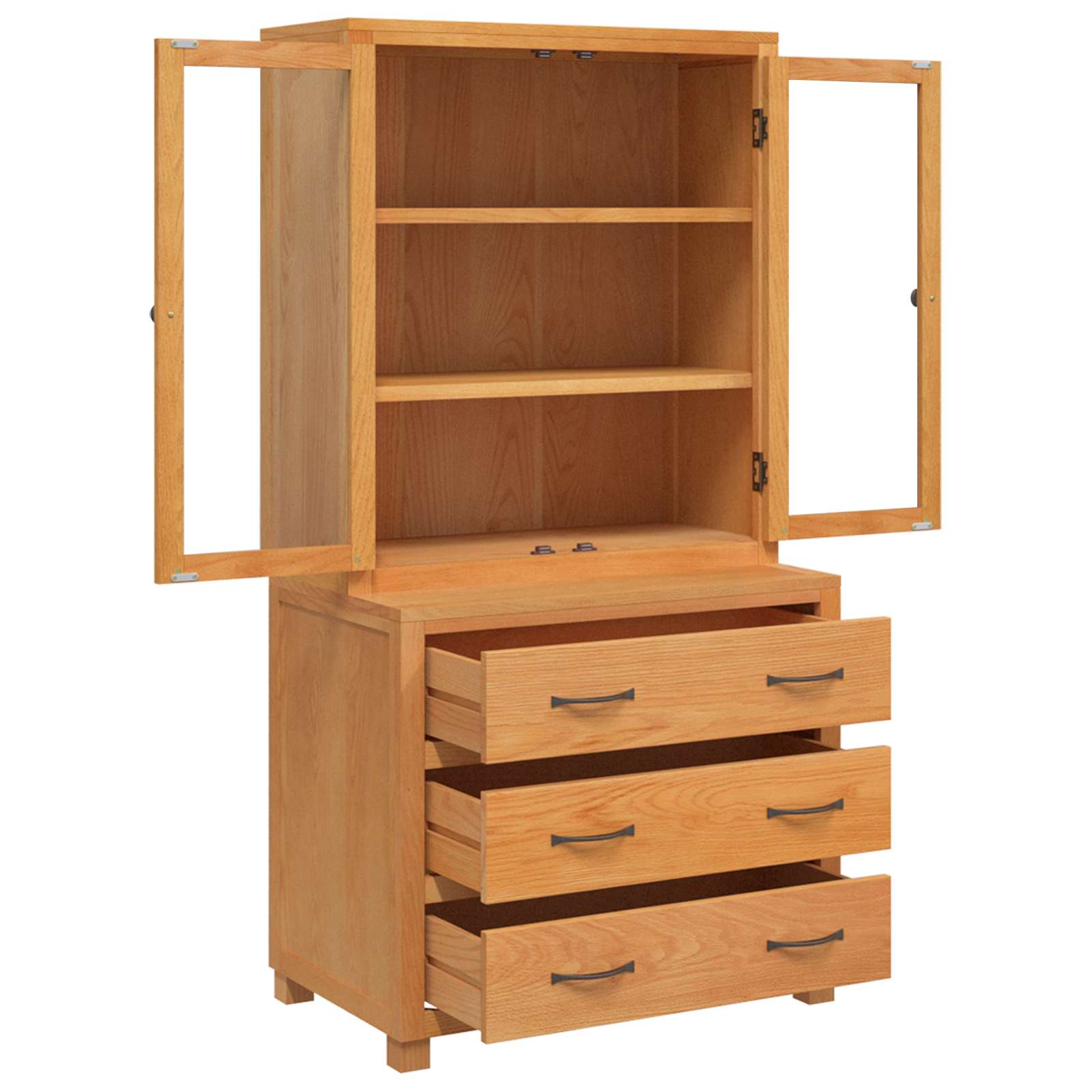 Aufbewahrungsmöbel-Set mit Tür 2 Stk. Braun 80 x 50 x 160 cm