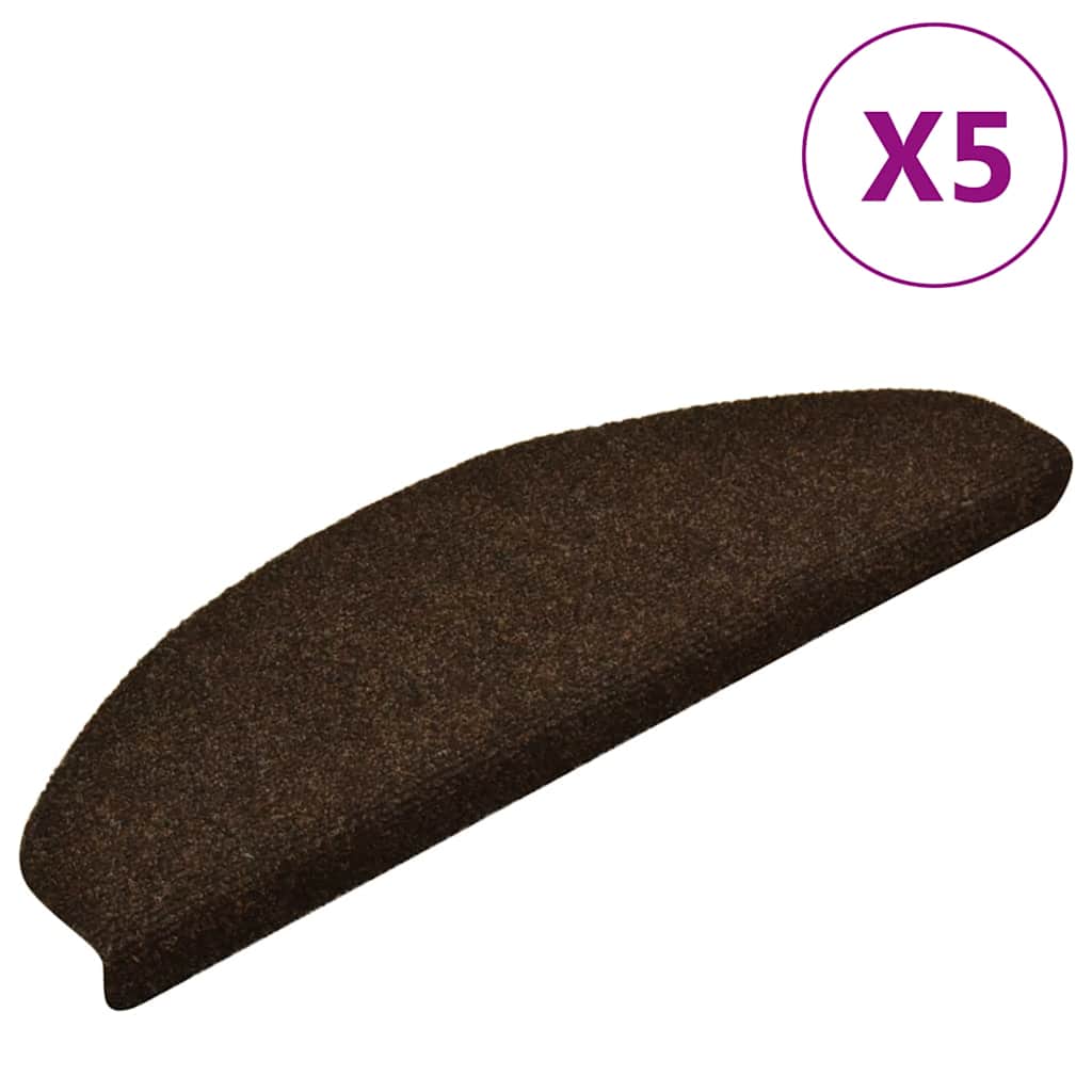 Stufenmatten Selbstklebend 15 Stk. 56x17x3 cm Hellbraun Halbrund