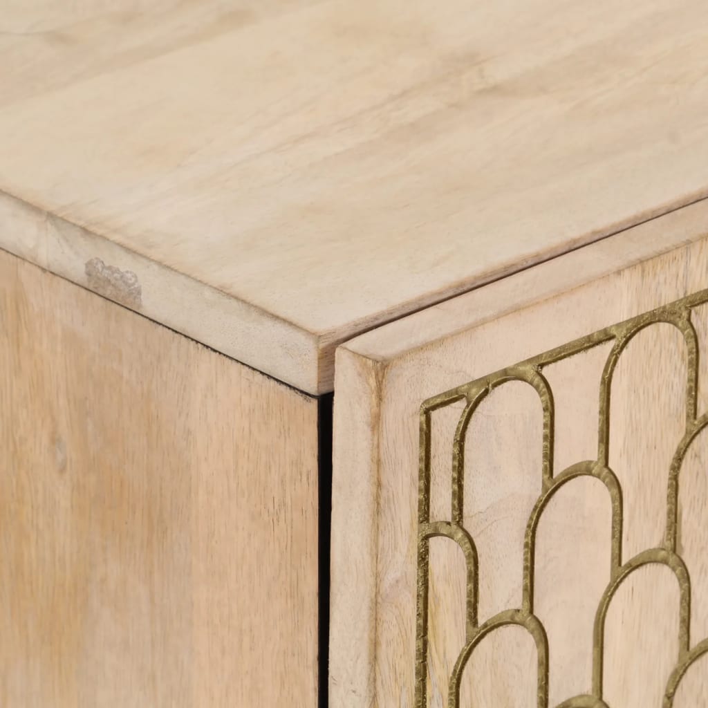 Beistellschränke 3 Stk. 60x33x75 cm Massivholz Mango