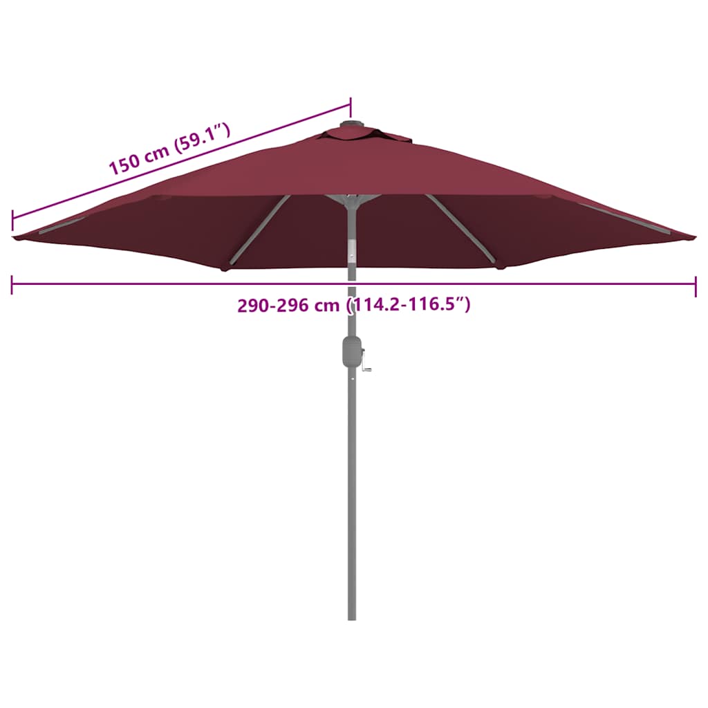 Ersatzbezug für Sonnenschirm Grün 300 cm